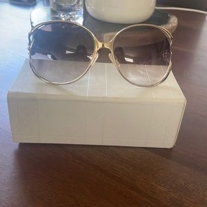 Gold Christian Dior sunglasses